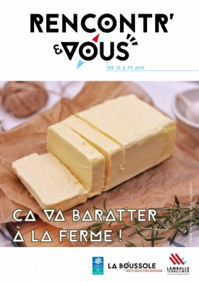 Fabrication de beurre à la ferme d'Antan