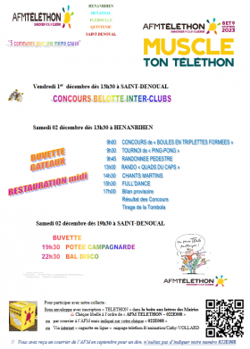 Téléthon 2023 - 5 communes pour une même cause 
