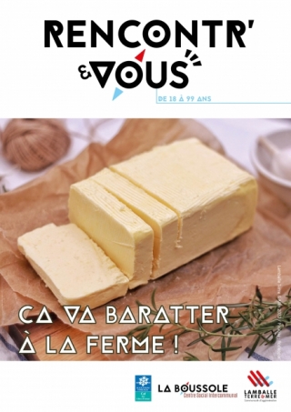 Fabrication de beurre à la ferme d'Antan